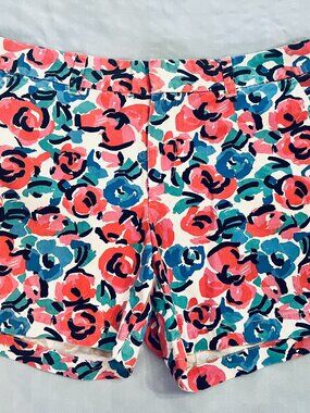 Tommy Hilfiger Women's Floral Print Multicolor Shorts- Size 10